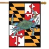 Maryland Summer House Flag Crabs Nautical 28" X 40" Briarwood Lane