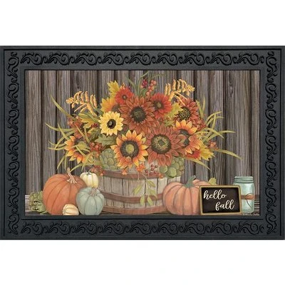 Hello Fall Floral Primitive Doormat Autumn Indoor Outdoor 30" X 18" Briarwood Lane 1 Hello Fall Floral Primitive Doormat Autumn Indoor Outdoor 30" X 18" Briarwood Lane