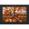 Briarwood Lane Autumn Scarecrow Harvest Doormat Puppy Pumpkins Ap