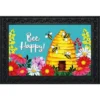 Bee Happy Hive Spring Doormat Beehive Indoor Outdoor 30" X 18" Briarwood Lane