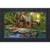 Lakeside Cabin Summer Doormat Camping Indoor Outdoor 30" X 18" Briarwood Lane