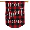 Briarwood Lane Red Checkered Home Sweet Home Burlap Winter House