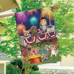 Briarwood Lane Patriotic Pups Fourth Of July House Flag Fireworks Dogs USA 28" X 40" 3 Briarwood Lane Patriotic Pups Fourth Of July House Flag Fireworks Dogs USA 28" X 40" -Briarwood Lane Verkoop GUEST b121e964 4536 4b9f b89c 81c05573a49a