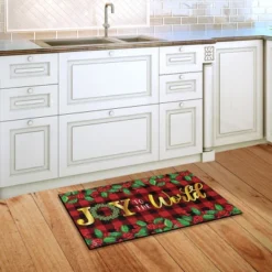 Joy To The World Christmas Doormat Checkered Berries 30" X 18" Briarwood Lane -Briarwood Lane Verkoop GUEST b2654d8b eed2 4de0 bdbf cbf53f83455d