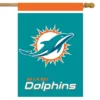 Briarwood Lane Miami Dolphins House Flag NFL Licensed 28" X 40"