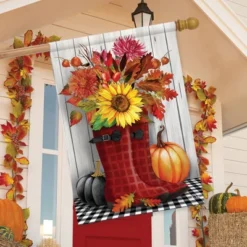 Fall Boots House Flag 28" X 40" Briarwood Lane -Briarwood Lane Verkoop GUEST b7a1647c 4b54 4414 95d2 cd0241b0daf3