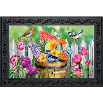 Birds And Blooms Spring Doormat Floral Indoor Outdoor 30" X 18" Briarwood Lane 1 Birds And Blooms Spring Doormat Floral Indoor Outdoor 30" X 18" Briarwood Lane