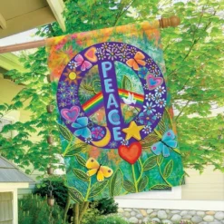 Briarwood Lane Peace Floral House Flag Primitive Everday 28" X 40 -Briarwood Lane Verkoop GUEST baf3ce26 ca6e 4ab9 81ba f2151f0f0fb7
