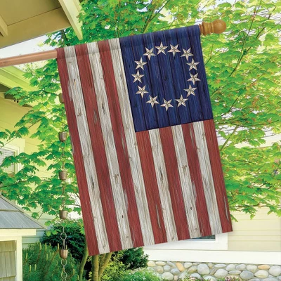 Briarwood Lane Betsy Ross Flag Patriotic House Flag Rustic 4th Of July 28" X 40" 2 Briarwood Lane Betsy Ross Flag Patriotic House Flag Rustic 4th Of July 28" X 40" - Image 2