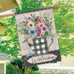 Buffalo Check Watering Can Spring House Flag 28 X 40 Briarwood Lane -Briarwood Lane Verkoop GUEST c36ec11a f64c 4356 ac36 a8a58f75e84a