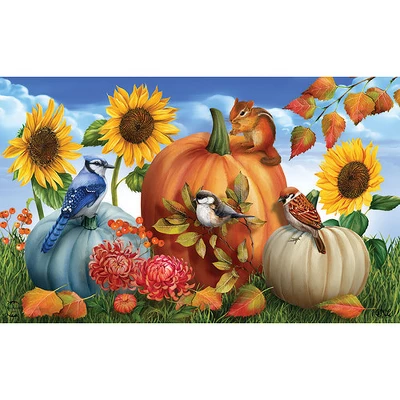 Autumn Gathering Fall Doormat 30" X 18" Indoor Outdoor Briarwood Lane 2 Autumn Gathering Fall Doormat 30" X 18" Indoor Outdoor Briarwood Lane - Image 2