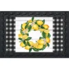 Lemon Wreath Summer Doormat Indoor Outdoor 30" X 18" Briarwood Lane