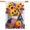 American Autumn Fall House Flag 40" X 28" Briarwood Lane