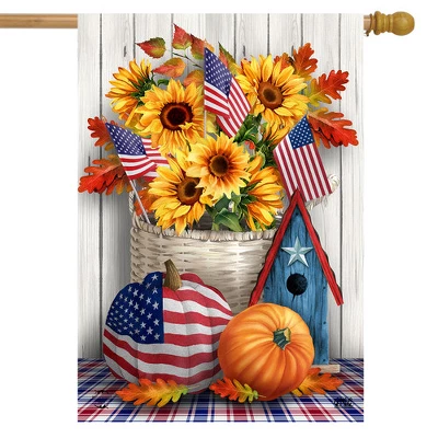 American Autumn Fall House Flag 40" X 28" Briarwood Lane 1 American Autumn Fall House Flag 40" X 28" Briarwood Lane