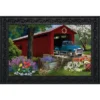 Bridge In Bloom Spring Doormat Floral Indoor Outdoor 30" X 18" Briarwood Lane