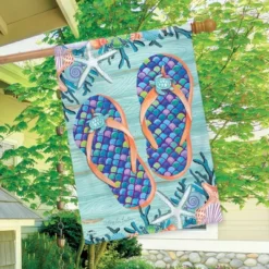 Enjoy Life Flip Flops Summer House Flag Nautical 28" X 40" Briarwood Lane -Briarwood Lane Verkoop GUEST d07f38c3 68e9 4a8f a4cc 0ce16cc04c5e