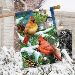 Briarwood Lane Snowy Cardinals Winter House Flag Pines Cones 28" 3 Briarwood Lane Snowy Cardinals Winter House Flag Pines Cones 28" -Briarwood Lane Verkoop GUEST d26c6814 e677 464c 905b 6d1fdc89bff5