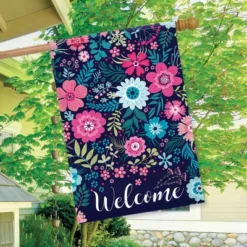 Bright Floral Spring House Flag Welcome Flowers 28" X 40" Briarwood Lane -Briarwood Lane Verkoop GUEST d5965848 bf22 4cab b31b d3644b8f861c