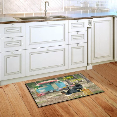 Happy Camper Bear Summer Doormat Indoor Outdoor Camping 30" X 18" Briarwood Lane 3 Happy Camper Bear Summer Doormat Indoor Outdoor Camping 30" X 18" Briarwood Lane - Image 3