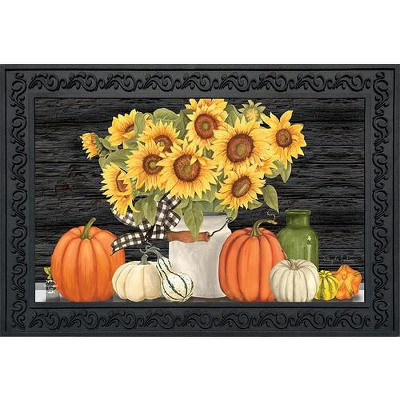 Fall's Glory Floral Doormat Sunflowers Indoor Outdoor 30" X 18" Briarwood Lane 1 Fall's Glory Floral Doormat Sunflowers Indoor Outdoor 30" X 18" Briarwood Lane