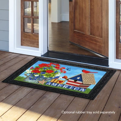 I Love America Patriotic Doormat Indoor Outdoor 30" X 18" Briarwood Lane 2 I Love America Patriotic Doormat Indoor Outdoor 30" X 18" Briarwood Lane - Image 2