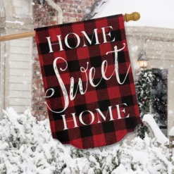 Briarwood Lane Red Checkered Home Sweet Home Burlap Winter House -Briarwood Lane Verkoop GUEST f2d362c7 ab19 4c5a 93d0 341b0b6ac2d1