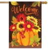 Pumpkin Bouquet Fall House Flag Welcome Autumn 28" X 40" Briarwood Lane