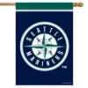 Briarwood Lane Seattle Mariners House Flag MLB Licensed 28" X 40"